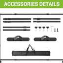 10 x 8 Ft Heavy Duty Backdrop Banner Stand, Adjustable Photo Background Support Frame Kit, Backdrop Stand for Parties Birthday Party Baby Shower Wedding Decorations