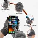 AWAYTR Kids Winter Hat Gloves Scraf Sets, Beanie for Boys Girls Toch Scree Gloves Neck Warmer for Toddler (Gray)