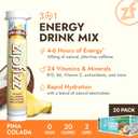 Zipfizz Daily Energy Drink Powder, Pina Colada, 20 Pack | 3-in-1 Sustained Energy, Rapid Hydration, and Essential Vitamins | Sugar-Free | Electrolyte Powder | Contains Vitamin B-12 & Antioxidants (EXP 12/01/26)