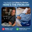 Restore You Post-Surgery Shoulder Recovery Pillow, Surgeon Recommended, Made in USA, Blue, 36x28x6 Inch