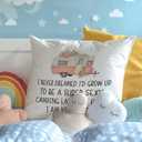 Camper Gifts Pillow Covers 18x18 Inches, Funny Sarcastic Decorative Pillowcase Cases, Camping Gifts for Women Throw Pillow Covers for Couch Sofa Bed Home Room Decor