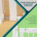 Safety 1st Pressure Mounted Baby Gates for Doorways with SecureTech, Baby Gate with Door, Pet-Friendly Design, No Drilling, 29-38"