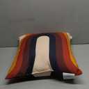 70's Retro Vintage Geomtric Shape No.2 Throw Pillow (18x18)