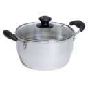 IMUSA 4qt Aluminum Pot with Glass Lid and Bakelite Handles