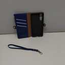 XcaseBar for Samsung Galaxy S21 Wallet case with Zipper Credit Card HolderRFID Blocking, Flip Folio Book PU Leather Phone case Shockproof Cover Women Men for Samsung S21 case Blue