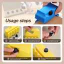 2 x 2025 Cat Cardboard Cutter 3D Printed Handheld Cardboard Cutting Tool A Great Tool to Build House for Cats (red)