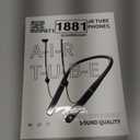 Air Tube Bluetooth Headphones with 28Hour Playtime,Emf Free Earbud for Radiation Protection,Anti Emf Headphone with LED Display, High Audio Quality,Mic and Control,Airtube Earphone for Sleep,Work,Gym