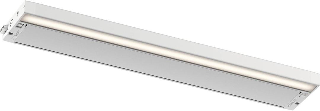 Kichler 6U Series 22" 120V LED Under Cabinet Light in White, 2700K, (22" L x 4.25" W x 1" H), 6UCSK22WHT, 1.00x22.00x4.25