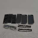 CRGATV 3-Pack Reading Glasses for Men Blue Light Filtering Full Frame Metal Readers Anti Uv/Eye Strain/Glare,+2.25