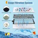 8 Pack PF-L Filter Cartridges Compatible with Top Fin Silenstream PF20, PF30, PF40 and PF75 Power Filters, Remplacement Aquarium Carbon Cartridge with Zeolite