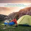Foam Sleeping Pad for Camping - 1.25-Inch-Thick Waterproof Sleep Pad with Carry Straps for Cots, Tents, or Sleepovers by Wakeman Outdoors (Black) 76"L x 25"W x 1.25"Th