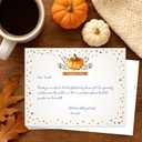 7 x Koko Paper Co. Fall Pumpkin Thank You Cards  25 Flat Note Cards with Envelopes - Autumn Thank You Notes for Baby Shower, Bridal Shower, Thanksgiving & More, Made in USA
