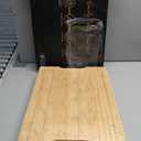 SMIRLY Bamboo Wooden Cutting Boards for Kitchen, Set of 3 Large - Small, Bamboo Wood Cutting Board Set with Deep Juice Grooves, Non Toxic Serving Tray, Perfect Mother's Day Gifts