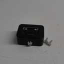 KYODOLED Cash Box with Key,Small Safe Lock Box with Portable Handle,Cash Drawer,5.91"x 4.72"x 3.15" Black Small