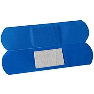 2 x Food Service Adhesive Bandages, 3/4" x 3", Blue, Fabric, 100/box