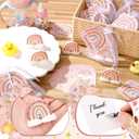 Conelist 24 Sets Boho Baby Shower Decorations Rainbow Candle Tealight with Organza Bag and Thank You Card Bulk Baby Shower Party Favors Gifts Christian Decor for Guest Inspirational Birthday Wedding, 1 Count