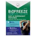 Biofreeze Day & Overnight Pain Relief Patches, Menthol Pain Patches for Arthritis & Muscle Pain Relief, Comfortable & Flexible Fabric Stays in Place, FSA/HSA Eligible, 9 Patches (6 Day, 3 Night) (9 Count (Pack of 1)) Exp 10/2026