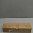 Deep Walnut Wood Curtain Rods for Windows 28 to 48 Inches 1" Diameter Heavy Duty Window Curtain Rod Adjustable with Handmade Wood Grain Design for Living Room Bedroom Kitchen Farmhouse Outdoor