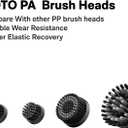 HOTO 16 PCS Replacement Brush Heads for Wand Grout Brush, Suitable Electric Scrubber Only, Cordless Spin Scrubber Accessories for Tiles, Grout, Corners, Crevices