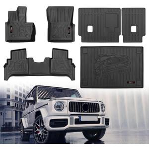 Floor Mats Cargo Liner and Rear Seat Backrest Mat for for 2019-2025 Mercedes-Benz G Class G500/G550/G580/G63 AMG Accessories All Weather Protector Mat (for 2019-2025 Benz G Class Full Set)