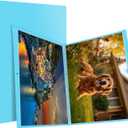 Puzzle Storage Folder for 1000-Pieces, 20 HD Film Pockets, Dustproof and Stain-Proof, Portable and Mobile, Jigsaw Enthusiasts Puzzle Space-Saving Organizer Accessories (Blue)