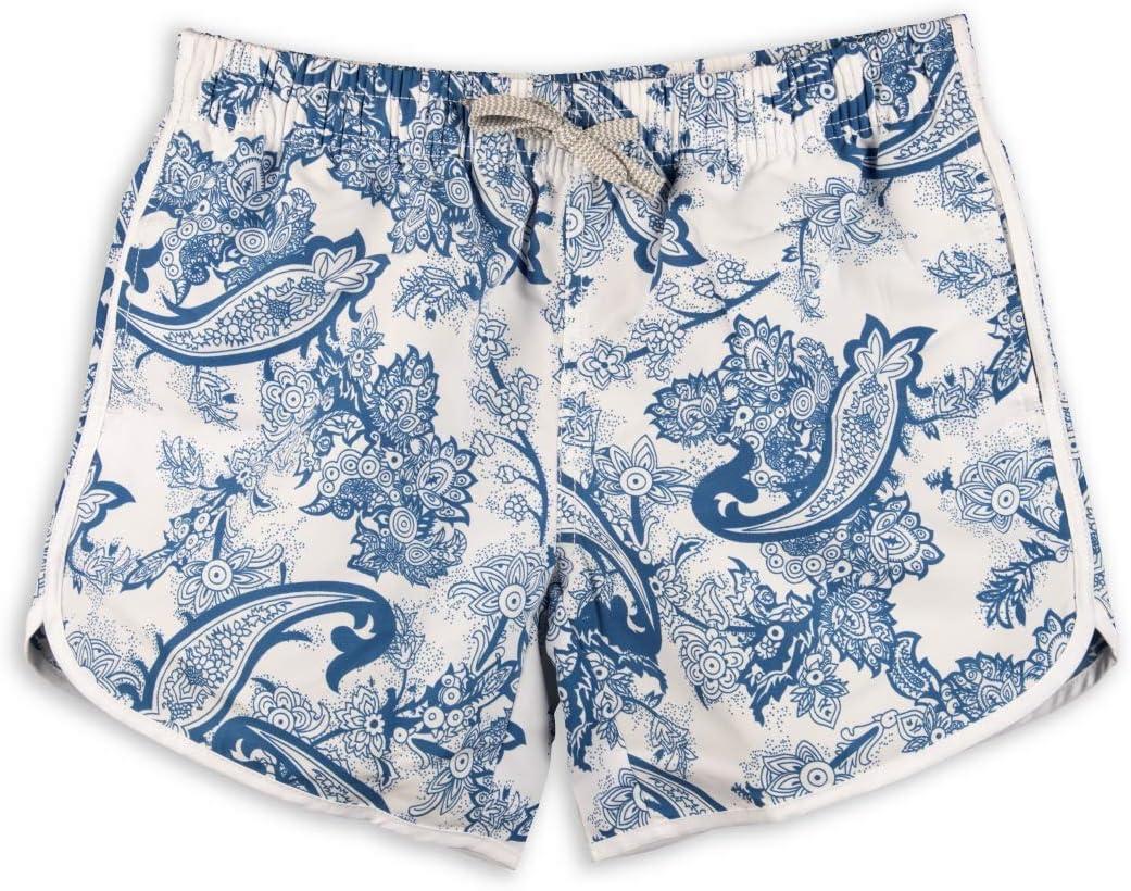 Womens Board Shorts Beach Quick Dry Fabric Swim Slim Trunks Ocean Travel Sports (X-Small, Porcelain-blue)