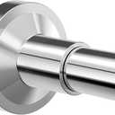Shower Curtain Rod 32-75 Inches Adjustable, Non-Slip Spring Tension Shower Rod Stainless Steel for Bathroom, No Drilling, Chrome (32-75 Inches, Chrome)