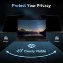 Mamol Magnetic Laptop Privacy Screen 14 inch ,16:10 Aspect Removable Anti Glare Protector Blue Light Privacy Screen Filter,Filter Shield Compatible with HP/Dell/Acer/Asus/Samsung/Lenovo/Thinkpad Envy