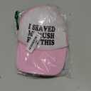 I Shaved My Bush for This Trucker Hat Unisex Adult Hats Adjustable Cap for Men and Women Classic Fishing Caps (Pink, M)