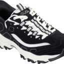 Skechers Women's D'Lites New Scene Hands Free Slip-Ins Sneaker (9, Black/White)