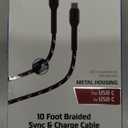 ZGEAR Metal Housing For USB C 10 Foot Braided Sync & Change Cable