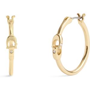COACH Women's Signature Hoop Earrings