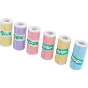 Mini Thermal Printer - 8 Rolls 50x15mm White Self-Adhesive Label Maker Tape for Portable Printer, Sticker Labels for Home Office School Organization