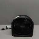 Amazon Basics Air Circulator Desk Fan for Bedroom, Home and Office, 90-Degree Tilt Head, 3 Speed Settings, Cooling, 35 Watts, Black, 11.1"W x 6.3"D x 10.9"H