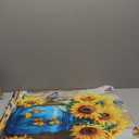 Sunflowers Butterfly Jar Dishwasher Magnetic Cover Strong Universal Panel Decal for Refrigerator Fridge Magnet 23 x 26 Inch Kitchen Decorative for Whiteboard Fridge Kitchen Office Home