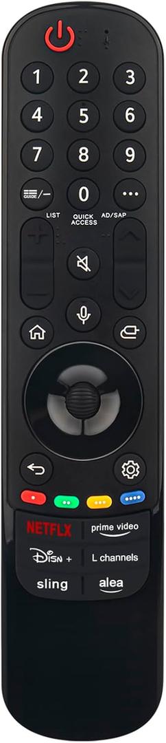 Replace Magic Remote MR24GA AKB76045002 with Voice and Pointer fit for LG TV OLED evo TV Series G4/C4/B4, QNED TV 99T/ 90T/ 85T/ 80T Series, UT80 UT75 Series 4K Smart Televisions
