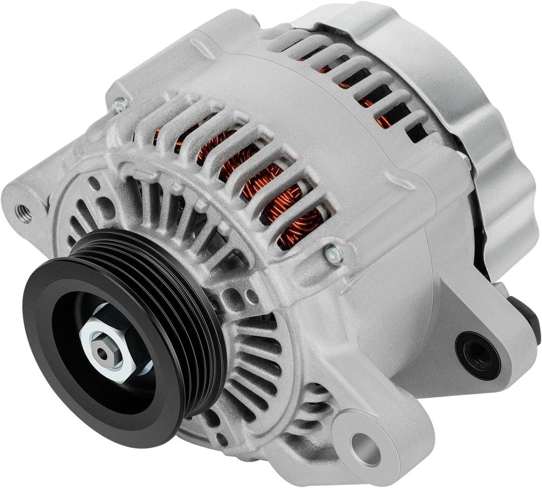 SCITOO Alternators 11203 Compatible Fit for Toyota Auto and Light Truck Yaris 2006 2007 2008 2009 2010 2011 2012 2013 2014 2015 1.5L 12V 80Amp CW 4-Groove Pulley 11203 11505 104210-8180 27060-21150
