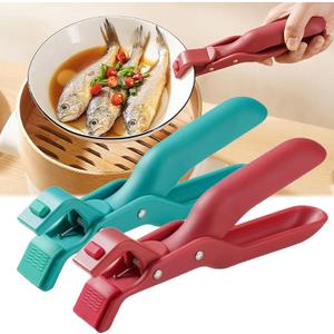2PCS Anti-Scald Bowl Clip, Hot Plate Gripper Tongs Anti Scald Bowl Holder Clip For Kitchen, Hot Bowl Dish Plate Gripper Clips Tongs Clamp Holder