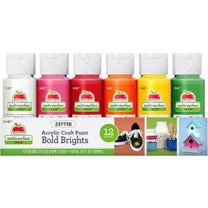 Apple Barrel Essentials Acrylic Paint Set, 12, 24 Fl Oz (Pack of 1)