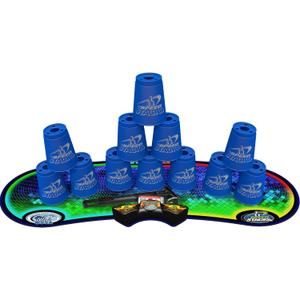 Speed Stacks | Sport Stacking Competitor, Blue - 12 Cups, Holding stem, with GX Timer and mat | WSSA Approved