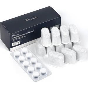 12-Pack Charcoal Water Filters and 10-pack Cleaning Tablets for Breville Espresso Machines, Breville Cleaning kit - Espresso Accessories