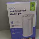 Ubbi Steel Diaper Pail, Odor Locking, No Special Bag Required, Award-Winning, Registry Must-Have, White