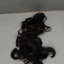 Ponytail Extension 12Inch Curly Wavy Straight Synthetic Hairpiece Clip in Claw hair extension One Piece Long Tails for Women (Dark Brown)