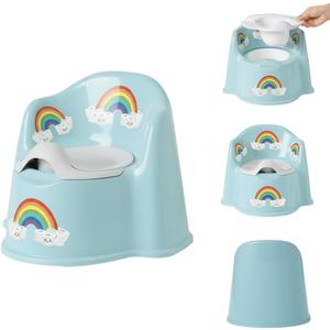 Potty Training Toilet for Toddlers with Easy-Clean Removable Bowl, Built-In Splash Guard, Slip-Resistant Wide Base, Engaging Design, Includes Potty Training Chart - Lemon Littles