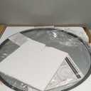 G-LEAF Black Round Mirror 24 inch, Circle Mirror for Bathroom, Entryway, Vanity, Living Room, Round Bathroom Mirror for Wall