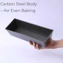 Terrine Molds, 12 in Nonstick Carbon Steel Loaf Pans, 2 Pack | For Pate, Terrines, Meatloaf, Cocktail Loaves And Small Bread Recipes, Home Baking And Charcuterie Prep