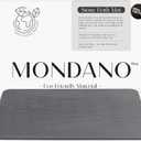 Mondano Stone Bath Mat, Diatomaceous Earth Shower Mat Non Slip Bathroom Mat Quick Dry Stone Mat, Stone Dish Drying Mat, Stone Bath Mats for Bathroom, Diatomaceous Earth Bath Mat (Graphite Grey)