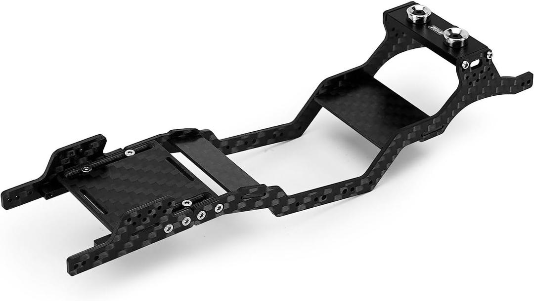 INJORA Universal LCG Carbon Fiber Chassis Frame Kit for 1/24 Axial SCX24 Upgrade, 35g