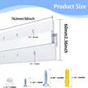 30'' French Cleat Hanger- French Cleat Picture Hanger- Heavy Duty Aluminum Mirror Hanger for Hanging Mirror, and Picture, Shelf, Headboard, Panel Whiteboard (1Pair, Supports 220 lbs )