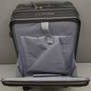 Gets Carry on Luggage Airline Approved,20 Inch Abs+Pc Hardshell Spinner Luggage With Cup Phone Holder and USB Charger,Front Pocket Durable Suitcase for Women Men-Grey